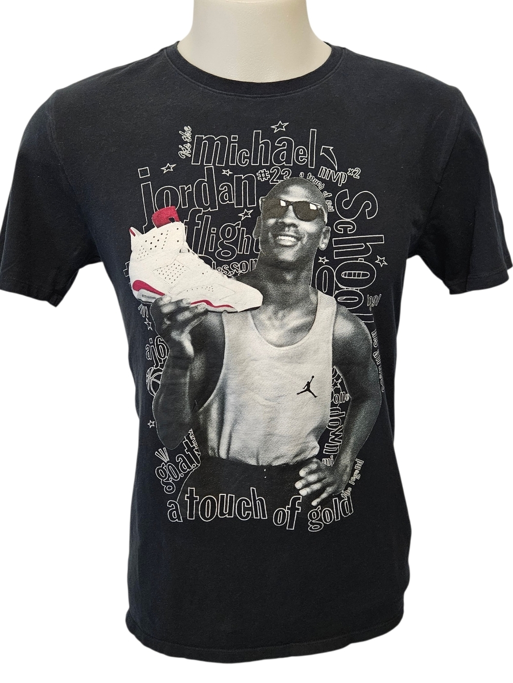 Nike Jordan Michael Jordan A Touch Of Gold Dri Fit Shirt‎ Large Black706841-010
